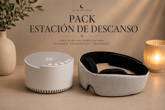 Pack Estación de Descanso · Antifaz 3D + Smart Sleep