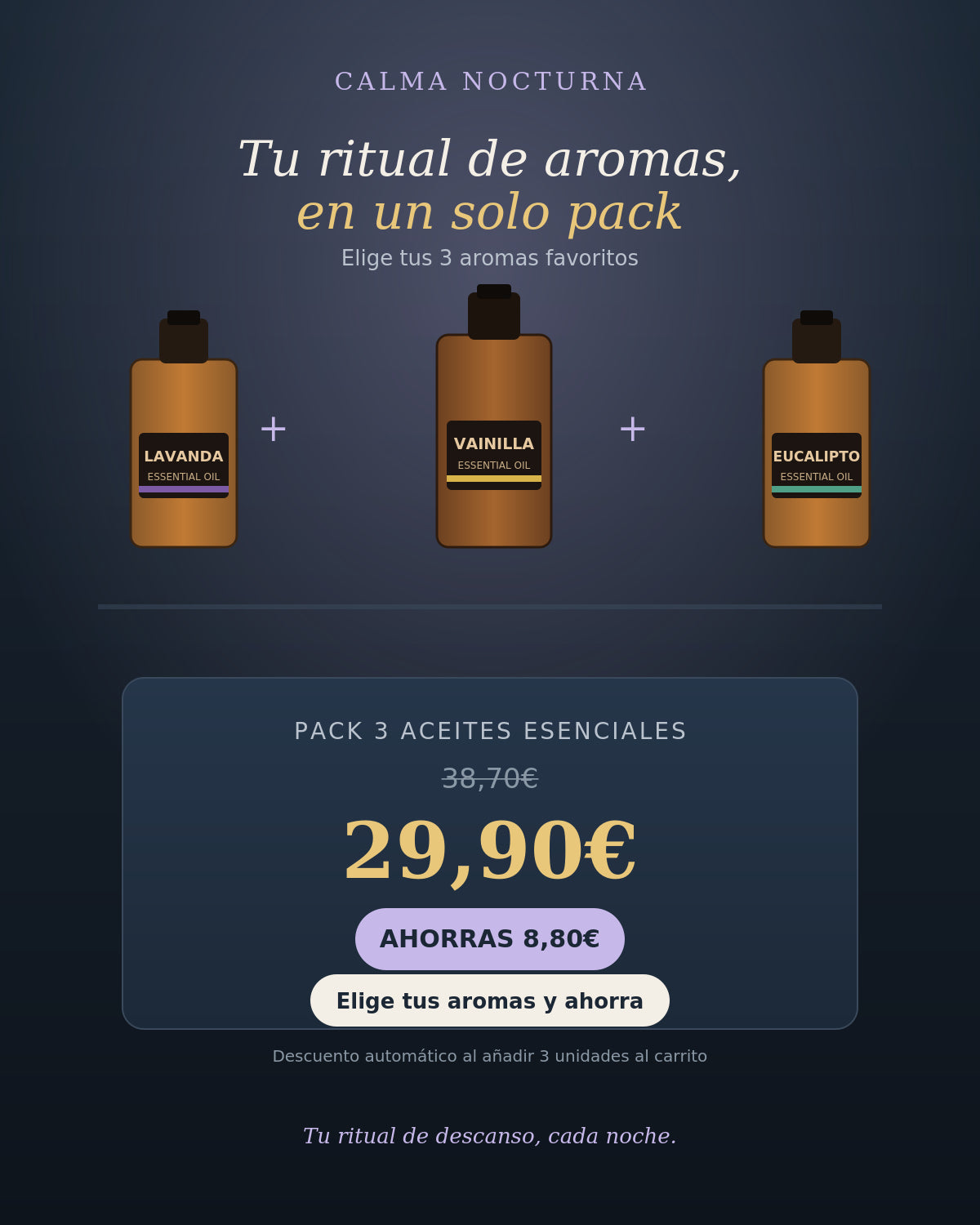 Pack of 3 oils -23% DISCOUNT