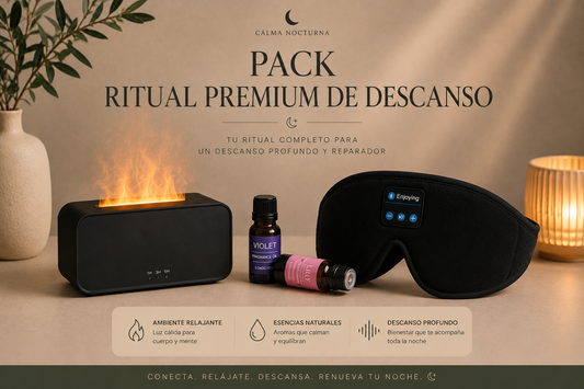 Ritual Premium de Descanso · Difusor Aurora + Antifaz Pro + Esencia