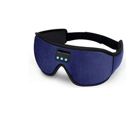 Antifaz de sueño Bluetooth en color azul