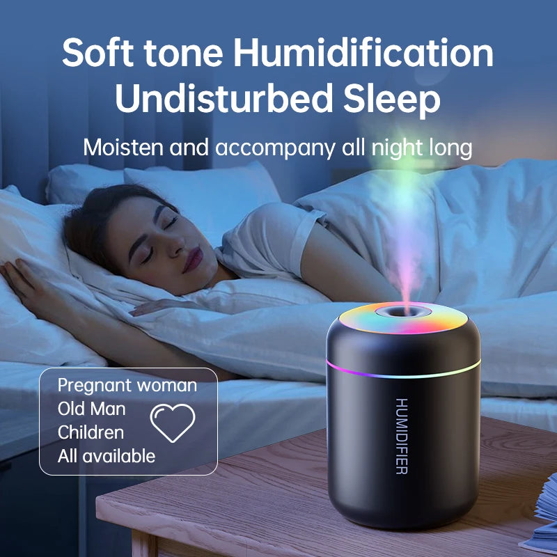 Difusor de Aromaterapia Calma Nocturna — Humidificador y Luz Relajante