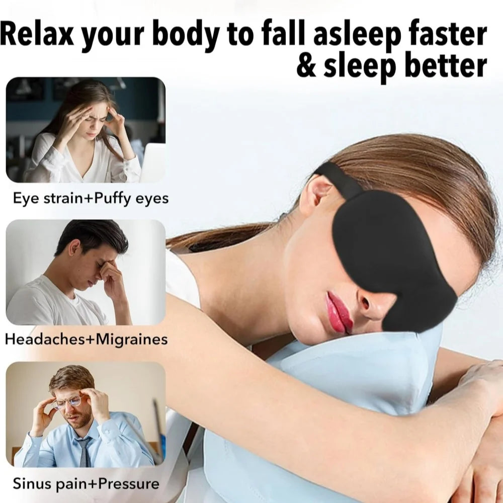 Antifaz de Dormir 3D Calma Nocturna — Bloqueo Total de Luz, Cero Presión